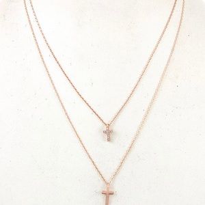 Double crossed (rose gold)